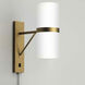 Cylindro LED 6 inch Brushed Brass Wall Sconce Wall Light